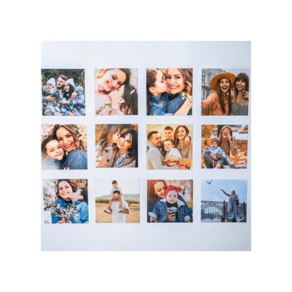 6x6 Fotoğraflı Kare Magnet - 6 Adet