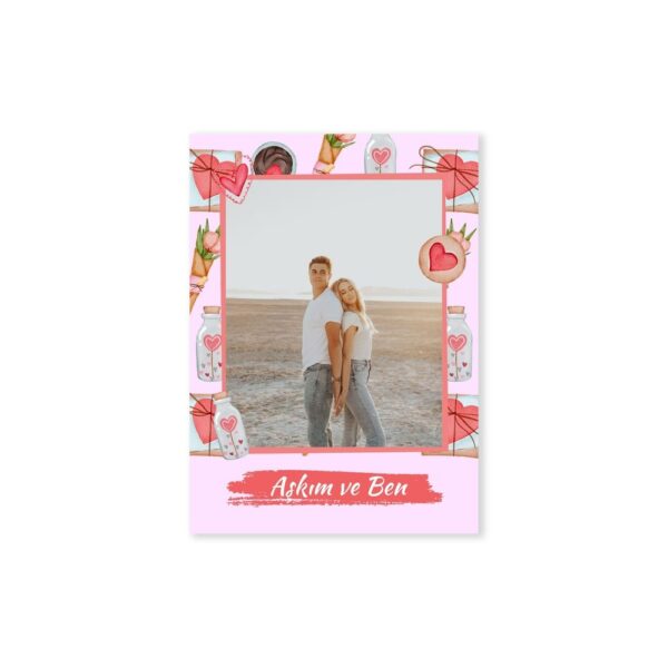Aşk Temalı 10 adet Fotoğraf Baskı - Pink