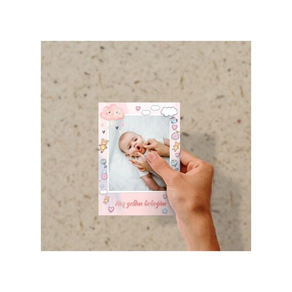Bebek Temalı Fotoğraf Baskı 10x15 - Pembe