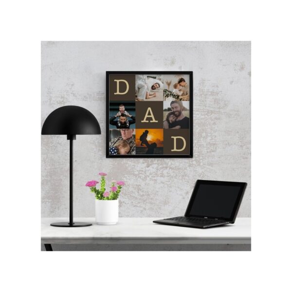 Dad Tasarımlı 6 Fotoğraflı Yapışan 20x20 Çerçeve