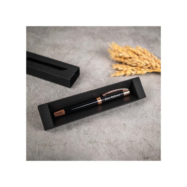 İsim Baskılı Siyah Metal Premium Roller İmza Kalemi