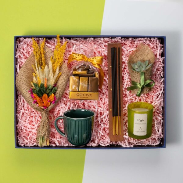 Kadına Yeşil Mutluluk Hediye Kutusu