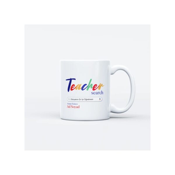 Öğretmene İsim Baskılı Kupa