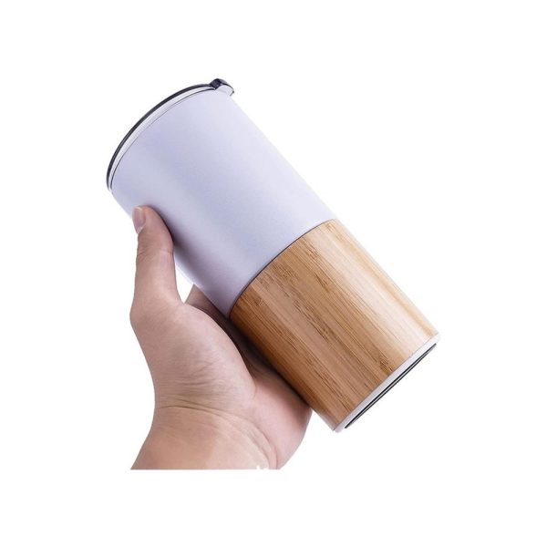Beyaz Bambu Termos 500 ml