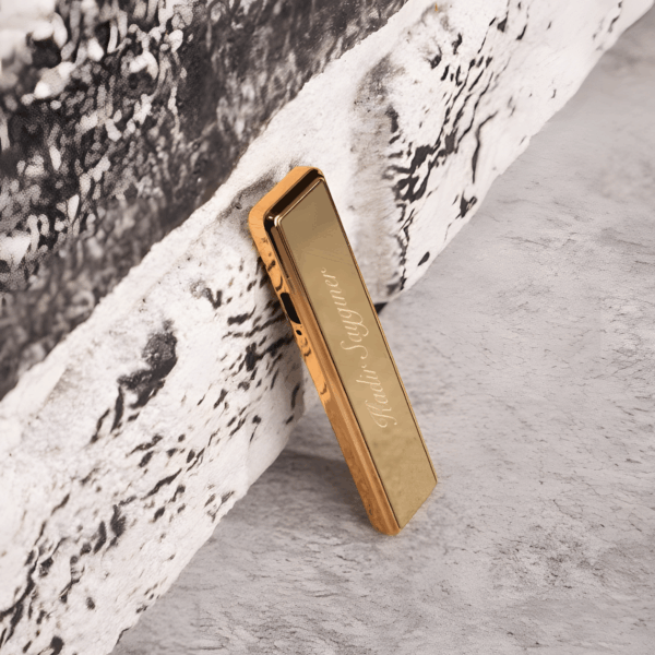 Kişiye Özel İsim Baskılı Şarjlı Gold Elektronik Çakmak