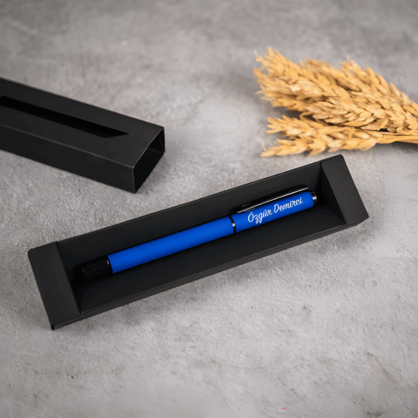 Kişiye Özel Baskılı Lacivert Roller Kalem
