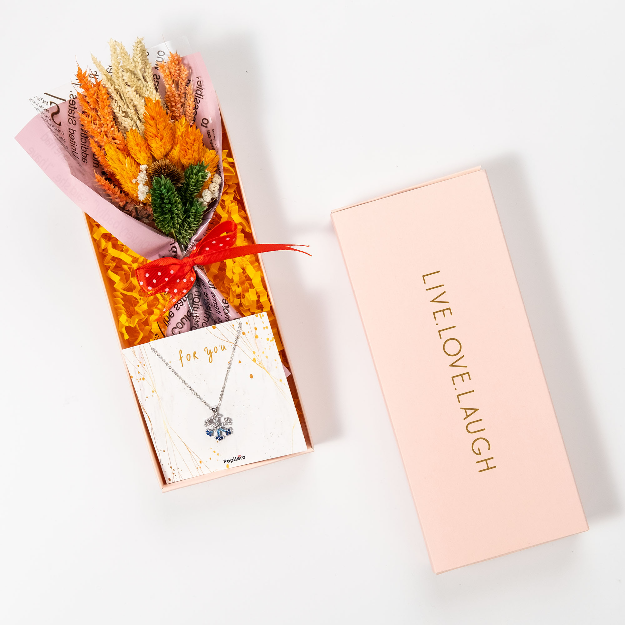 Özel Kutuda Çiçek ve Kar Tanesi Gümüş Zirkon Kolye-2 Özel Kutuda Çiçek ve Kar Tanesi Gümüş Zirkon Kolye - Görsel 1