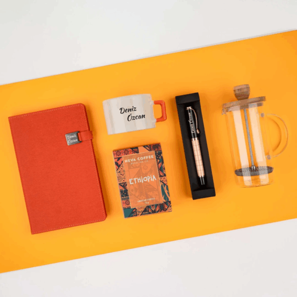 Kişiye Özel Turuncu Yeni İş Hediyesi