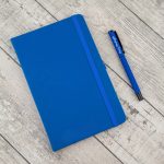 Kişiye Özel İsim Baskılı Mavi Defter ve Kalem Seti - Görsel 2